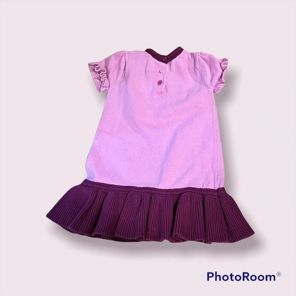 Gymboree Girls Sweater Dress Sheep Flower Embroidery 18M